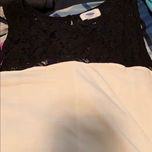 Black and white tank top